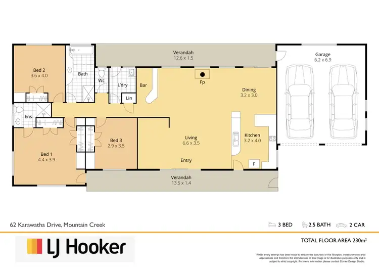 Floorplan of Homely house listing, 62 Karawatha Drive, Mountain Creek QLD 4557