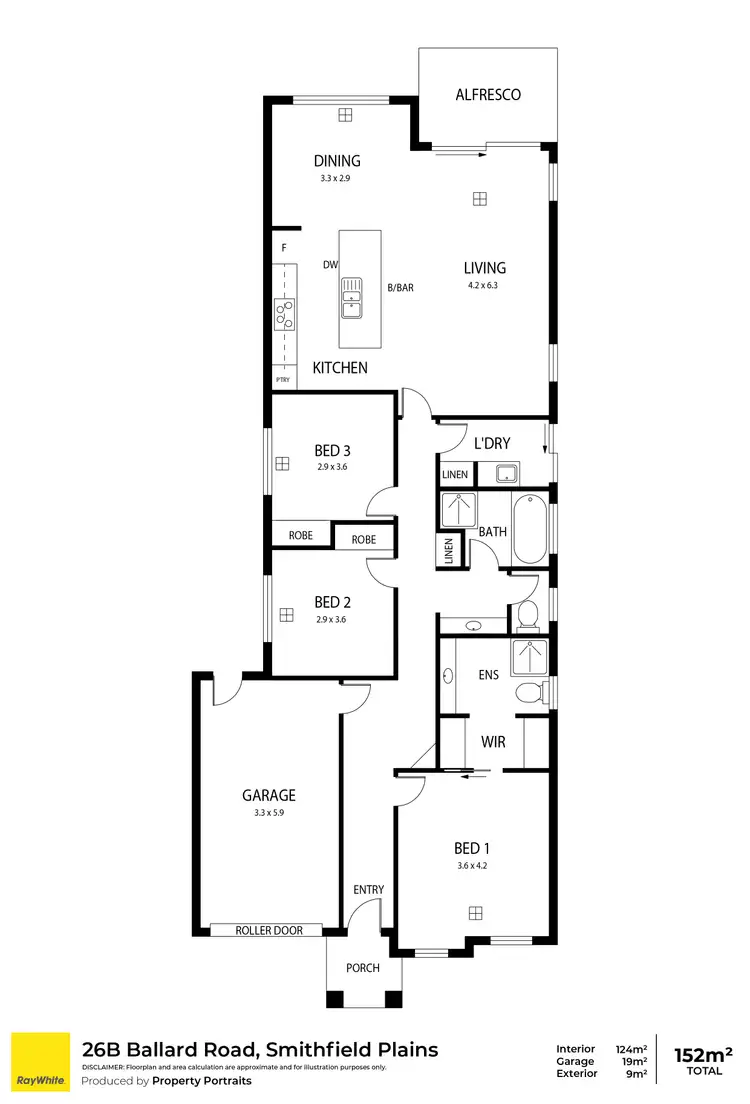 Floorplan of Homely other listing, 26B Ballard Road, Smithfield Plains SA 5114