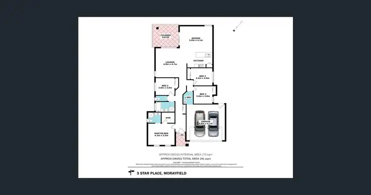 Floorplan of Homely house listing, 3 Star Place, Morayfield QLD 4506