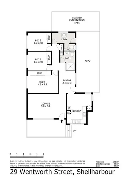 Floorplan of Homely house listing, 29 Wentworth Street, Shellharbour NSW 2529