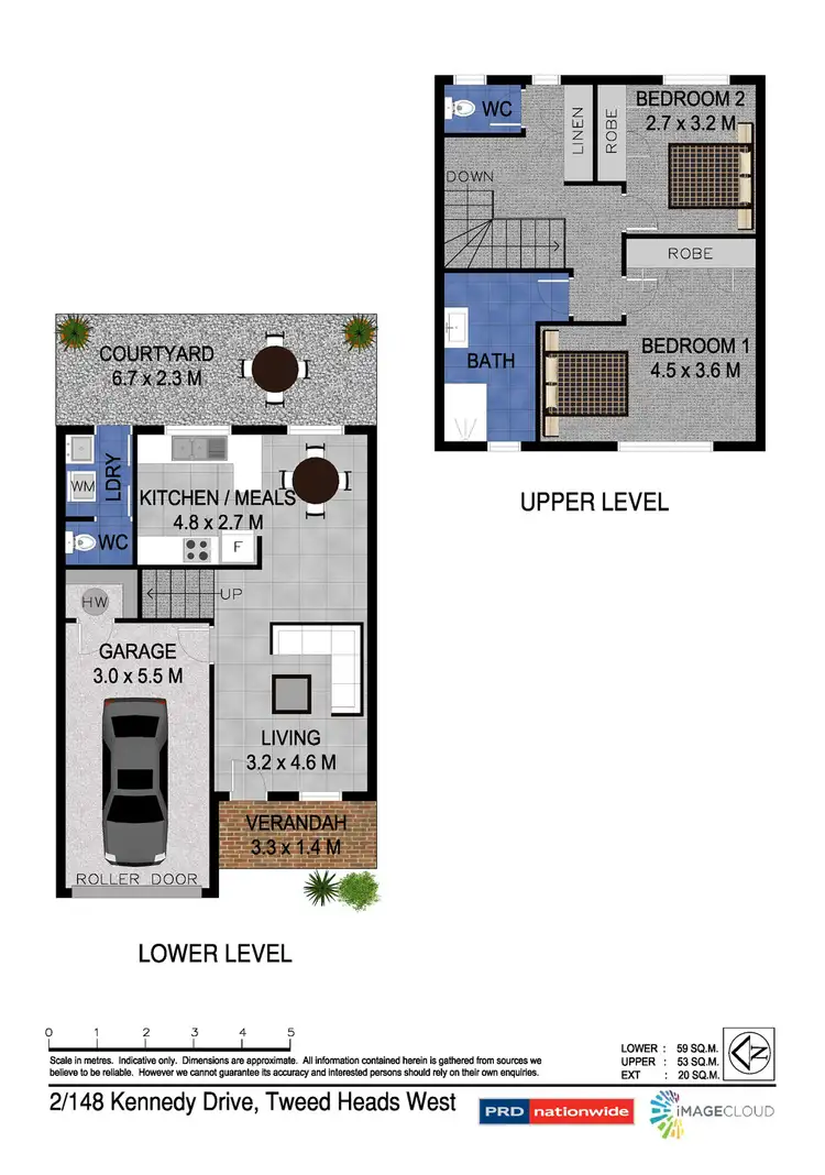 Floorplan of Homely townhouse listing, 2/148 Kennedy Drive, Tweed Heads West NSW 2485
