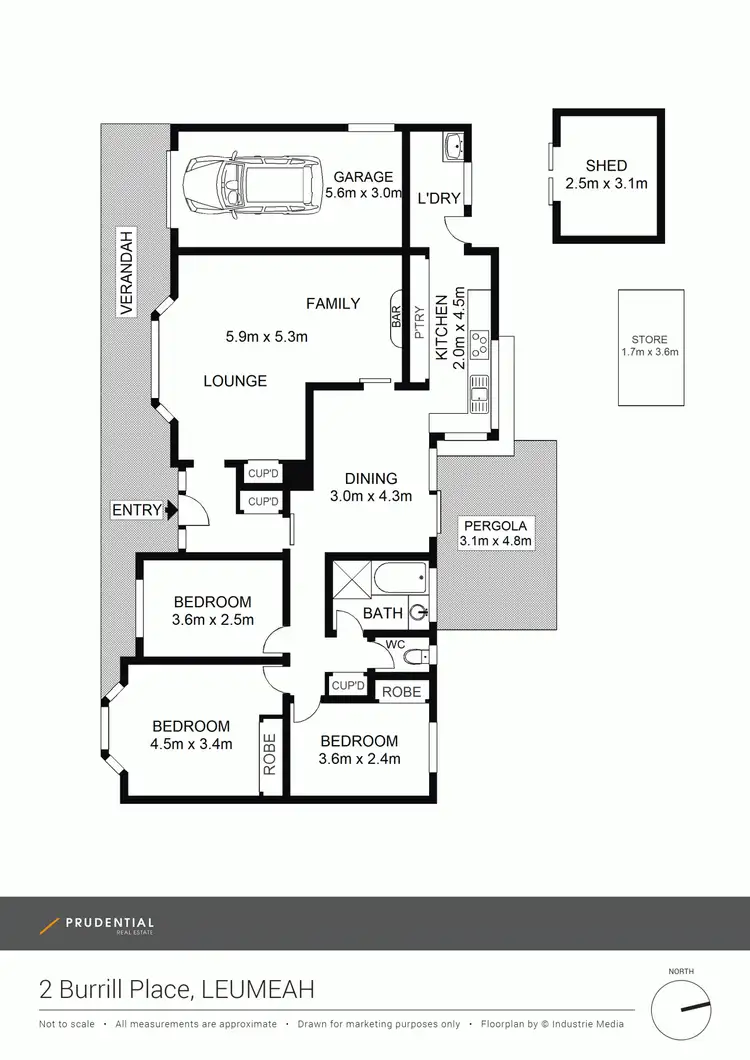Floorplan of Homely house listing, 2 Burrill Place, Leumeah NSW 2560