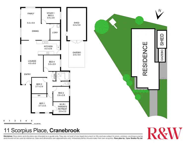 Floorplan of Homely house listing, 11 Scorpius Place, Cranebrook NSW 2749