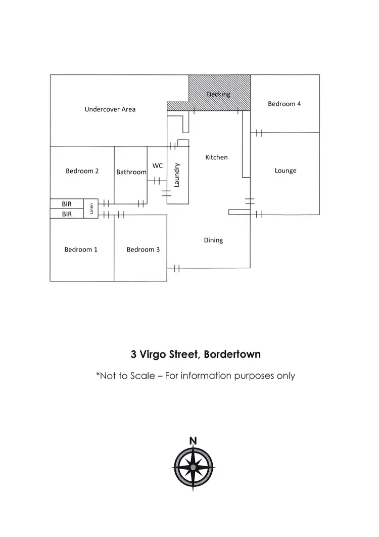 Floorplan of Homely house listing, 3 Virgo Street, Bordertown SA 5268