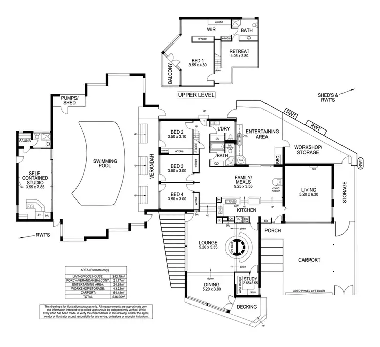 Floorplan of Homely house listing, 9 Teringie Drive, Teringie SA 5072