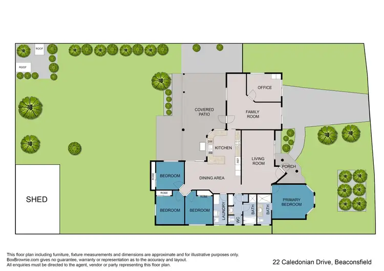 Floorplan of Homely house listing, 22 Caledonian Drive, Beaconsfield QLD 4740