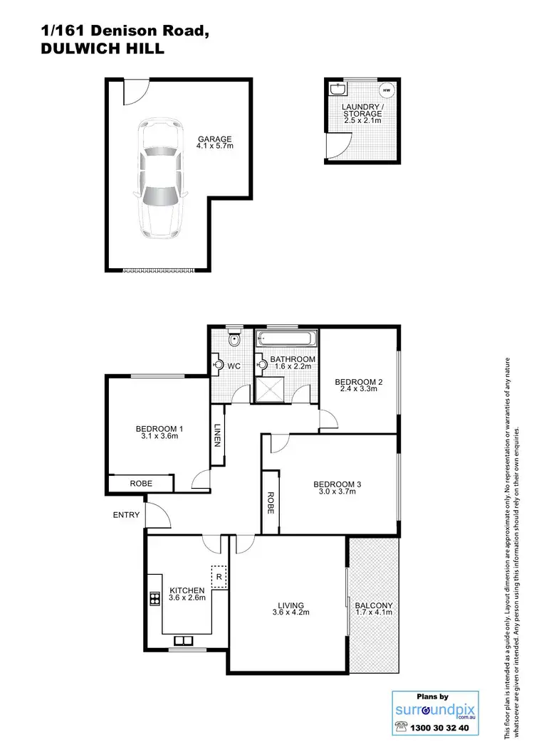 Floorplan of Homely unit listing, 1/161 Denison Road, Dulwich Hill NSW 2203