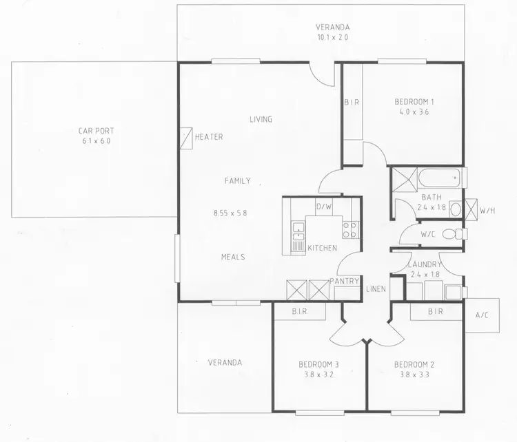 Floorplan of Homely house listing, 14 Mulga Court, Roxby Downs SA 5725