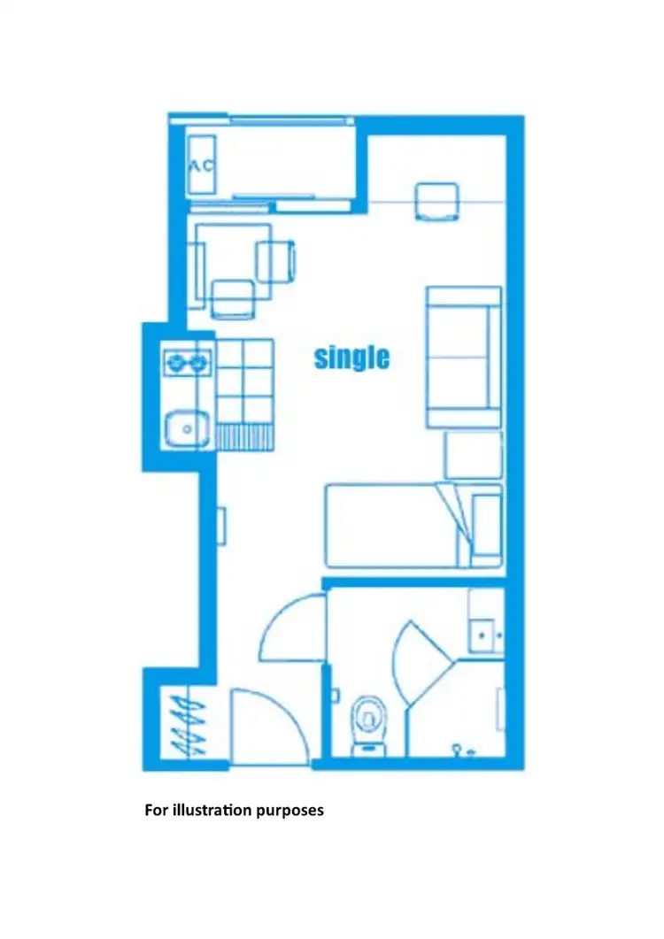 Floorplan of Homely unit listing, 620/304 Waymouth Street, Adelaide SA 5000