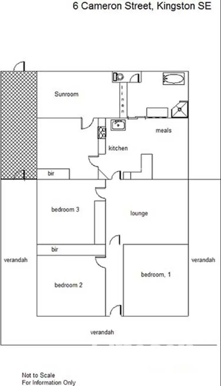 Floorplan of Homely house listing, 6 Cameron Street, Kingston Se SA 5275