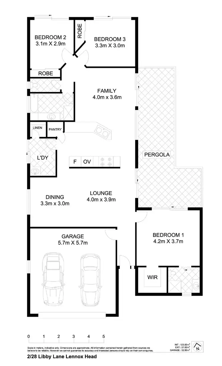Floorplan of Homely semi-detached listing, 2/28 Libby Lane, Lennox Head NSW 2478