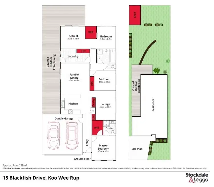 Floorplan of Homely house listing, 15 Blackfish Drive, Koo Wee Rup VIC 3981