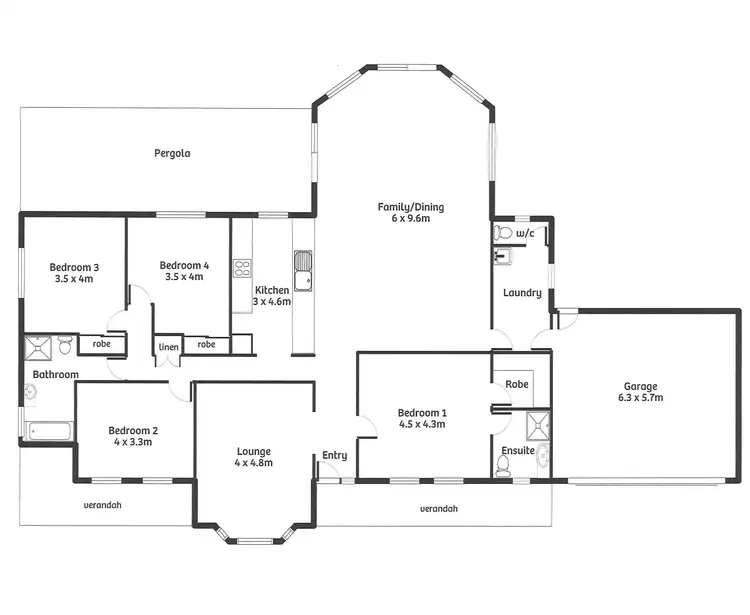 Floorplan of Homely house listing, 5 Campbell Drive, Murray Bridge SA 5253