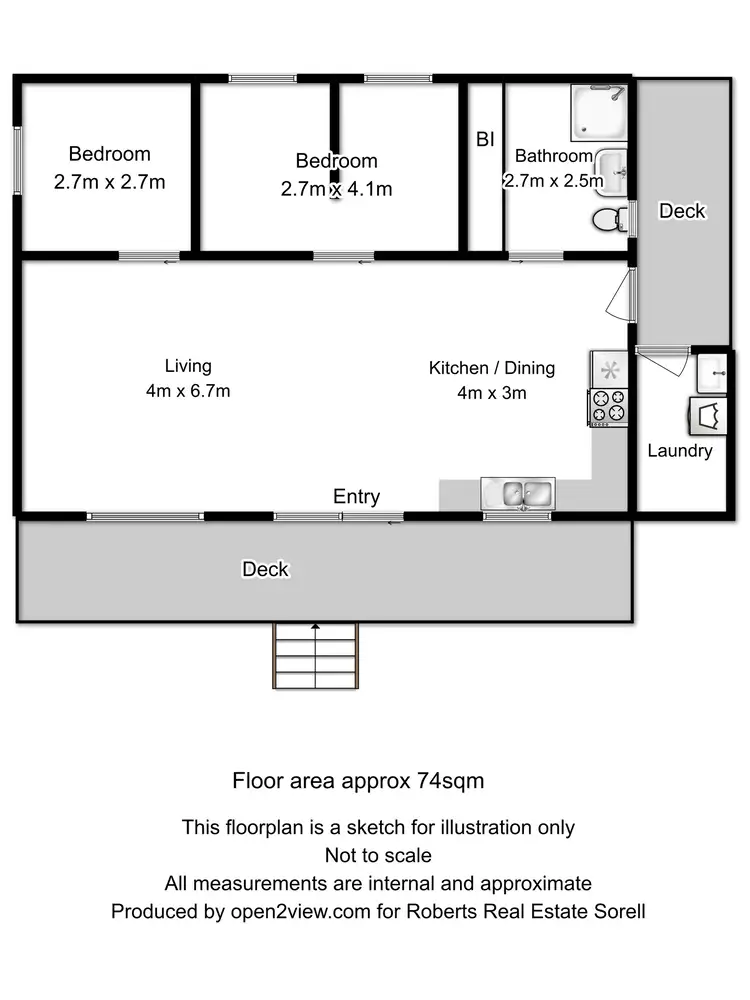 Floorplan of Homely house listing, 2 Myrica Street, Primrose Sands TAS 7173