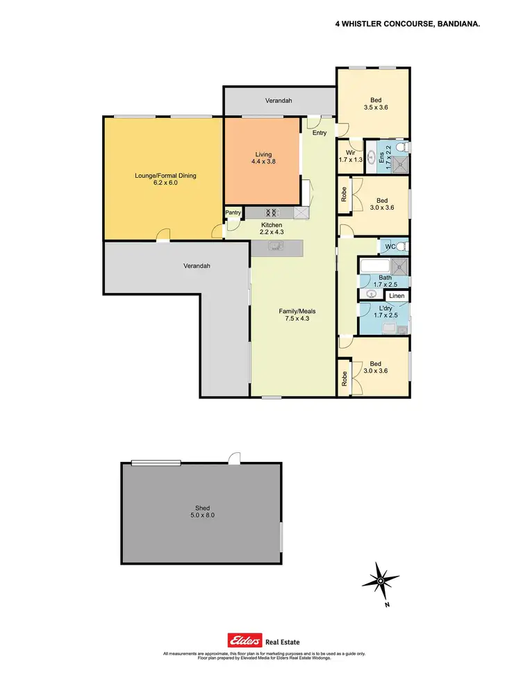 Floorplan of Homely house listing, 4 Whistler Concourse, Wodonga VIC 3690