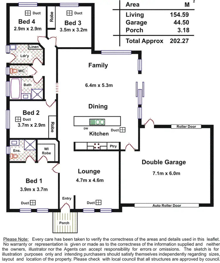 Floorplan of Homely house listing, 7 Hume Street, Andrews Farm SA 5114