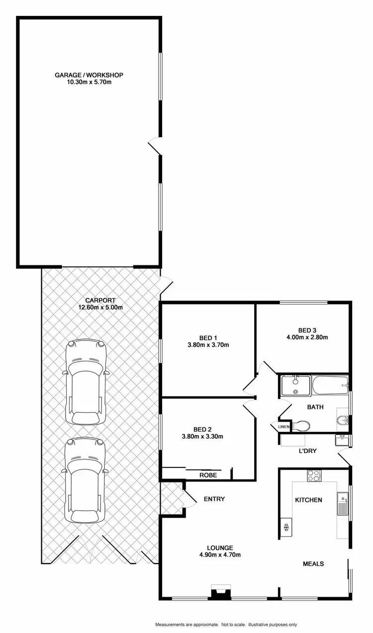 Floorplan of Homely house listing, 29 Morrison Street, Wodonga VIC 3690