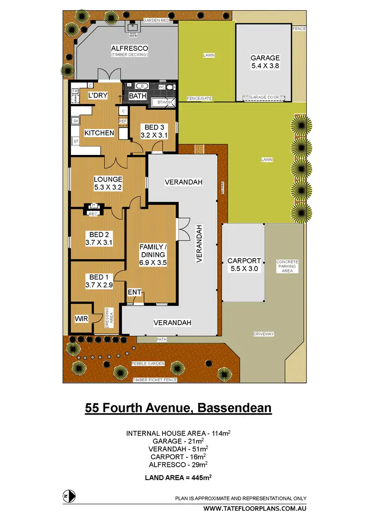 Floorplan of Homely house listing, 55 Fourth Avenue, Bassendean WA 6054