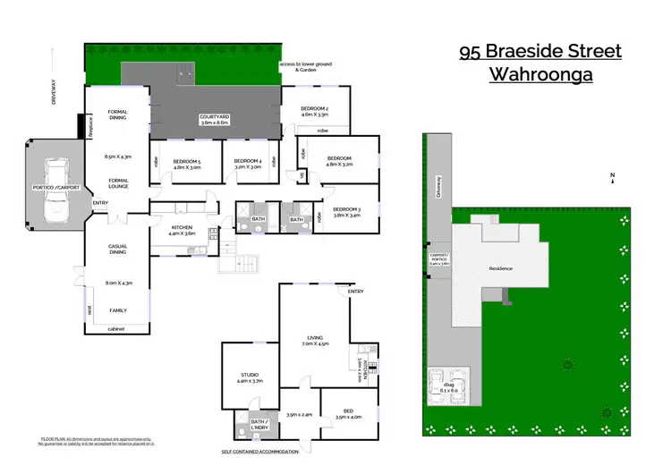 Floorplan of Homely house listing, 95 Braeside Street, Wahroonga NSW 2076