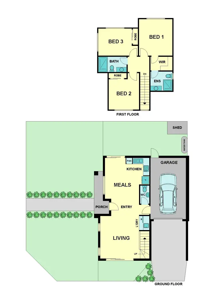Floorplan of Homely townhouse listing, 2 Melissa Street, Strathmore VIC 3041