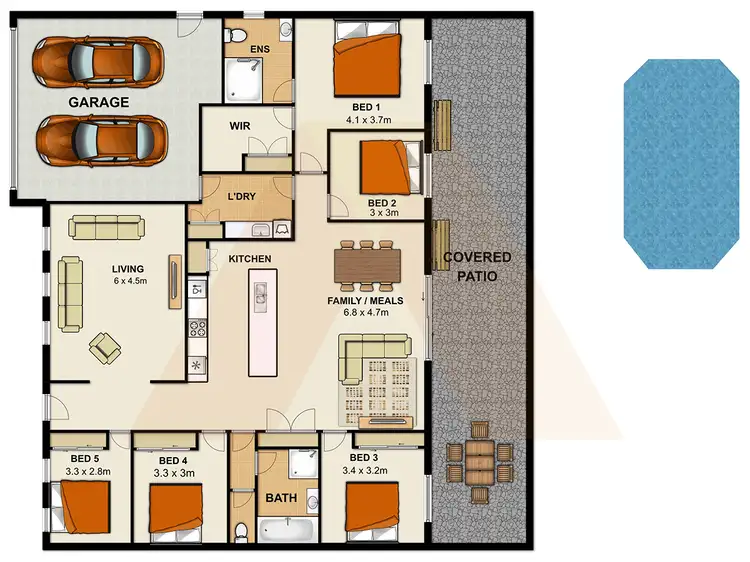 Floorplan of Homely house listing, 13-15 Red Ash Court, Flagstone QLD 4280