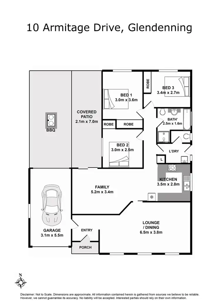 Floorplan of Homely house listing, 10 Armitage Drive, Glendenning NSW 2761
