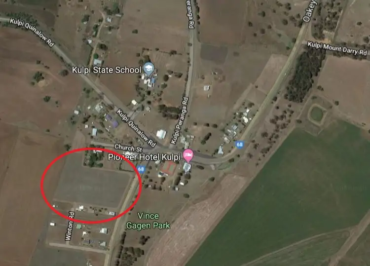 Floorplan of Homely land listing, 43 Oakey-Cooyar Road, Kulpi QLD 4352