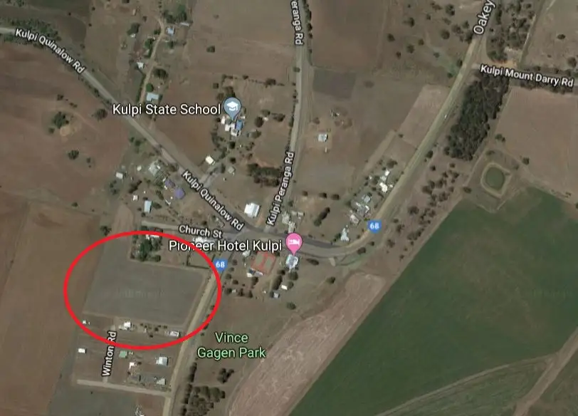 Floorplan of Homely land listing, 43 Oakey-Cooyar Road, Kulpi QLD 4352