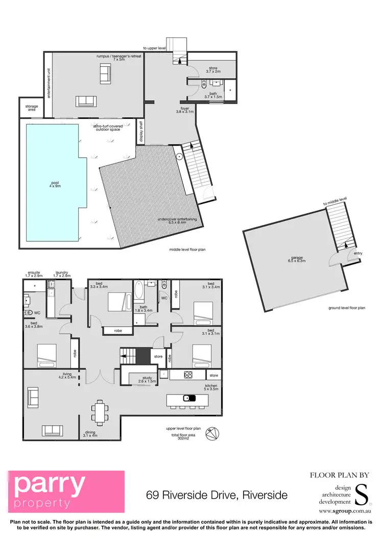 Floorplan of Homely house listing, 69 Riverside Drive, Riverside TAS 7250