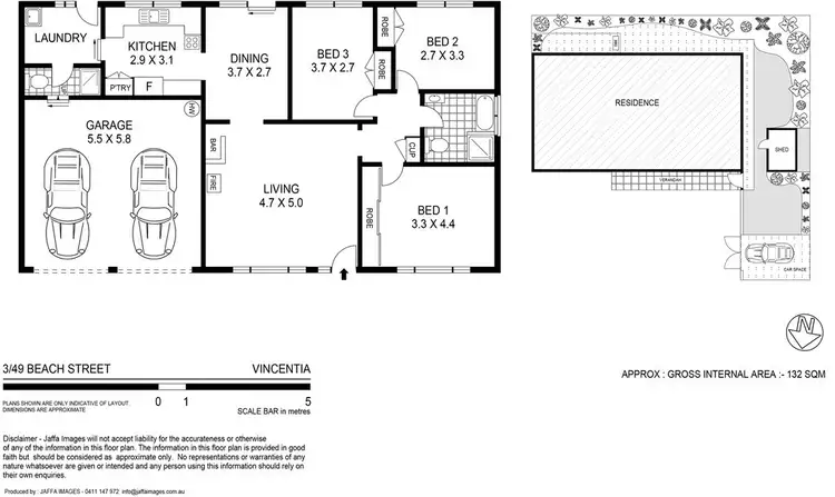 Floorplan of Homely villa listing, 3/49 Beach Street, Vincentia NSW 2540