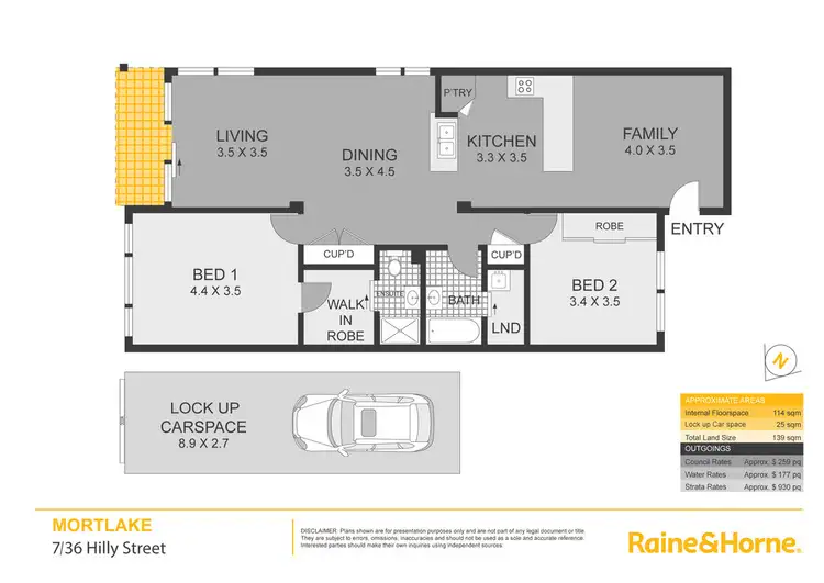 Floorplan of Homely apartment listing, 7/36 Hilly Street, Mortlake NSW 2137