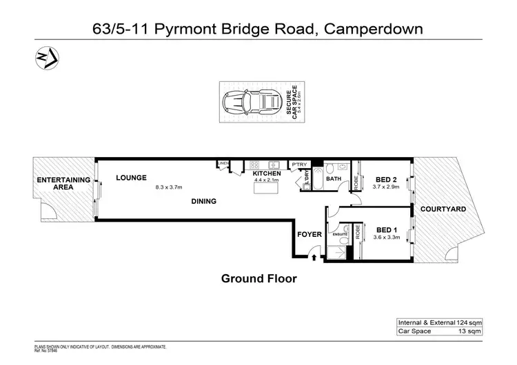 Floorplan of Homely apartment listing, 63/5-11 Pyrmont Bridge Road, Camperdown NSW 2050