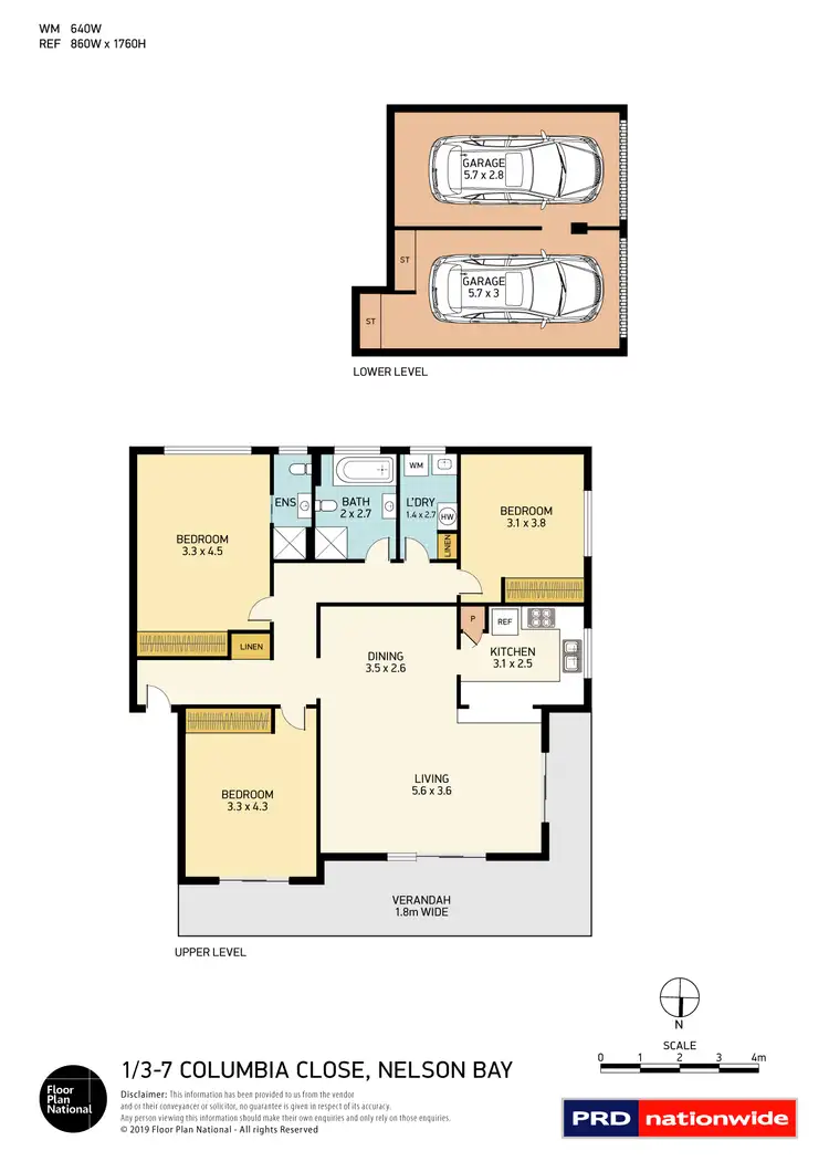 Floorplan of Homely unit listing, 1/5 Columbia Close, Nelson Bay NSW 2315
