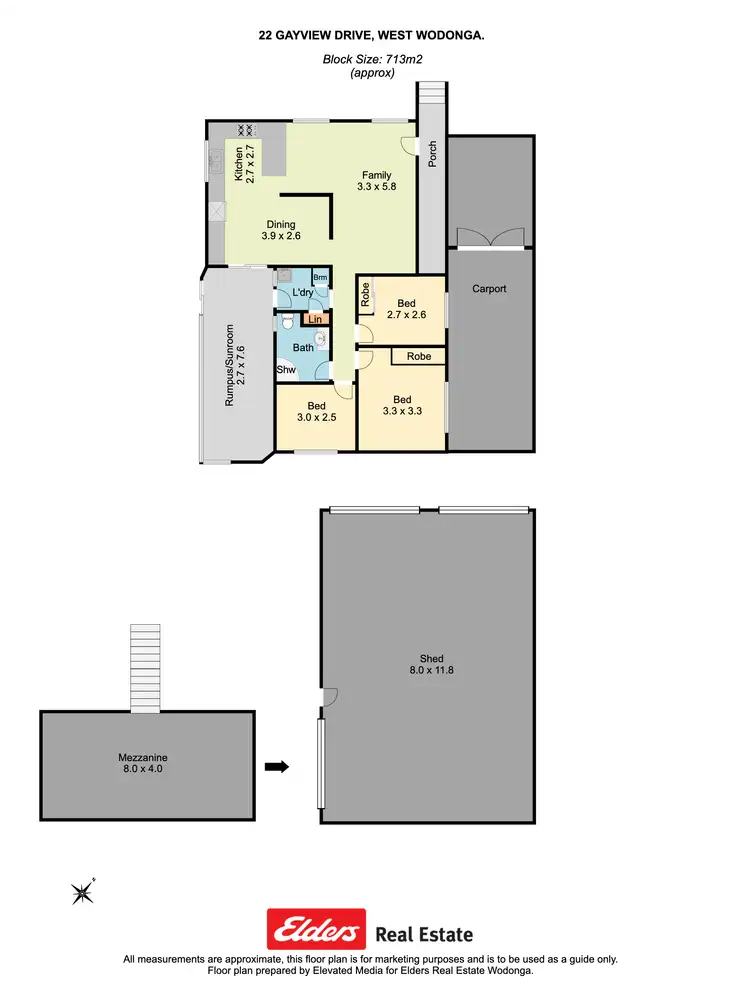 Floorplan of Homely house listing, 22 Gayview Drive, Wodonga VIC 3690