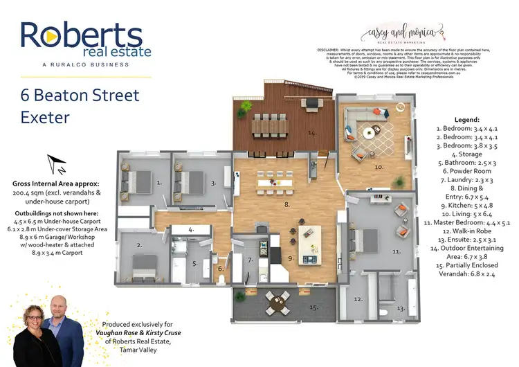 Floorplan of Homely house listing, 6 Beaton Street, Exeter TAS 7275