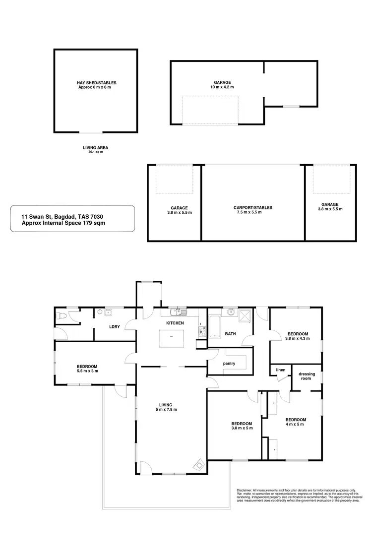 Floorplan of Homely house listing, 11 Swan Street, Bagdad TAS 7030
