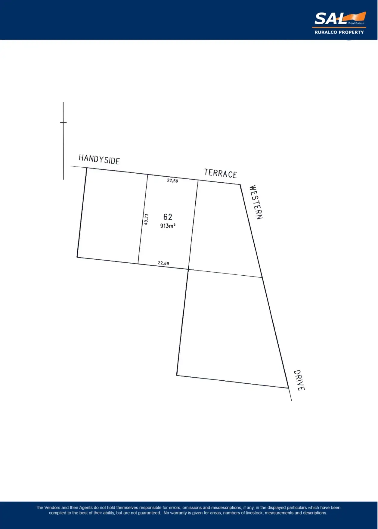 Floorplan of Homely land listing, Lot 62 Handyside Terrace, Bordertown SA 5268