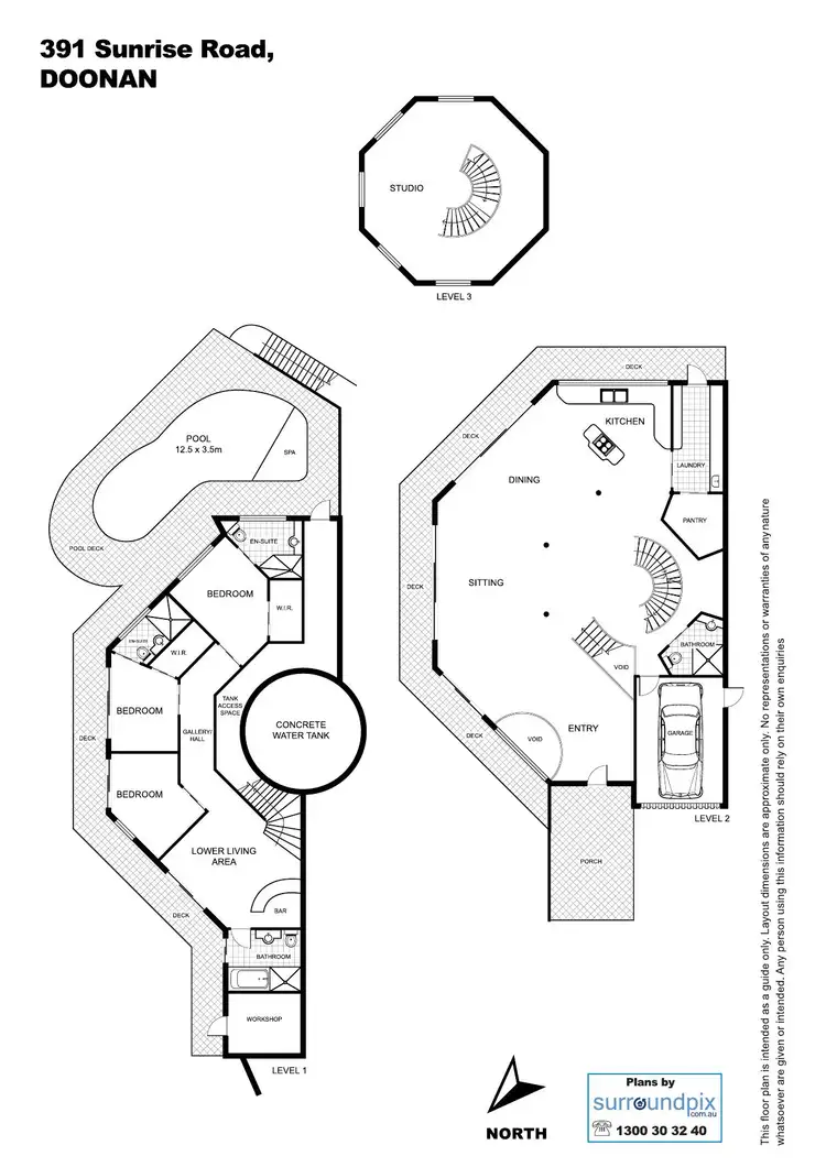 Floorplan of Homely house listing, 391 Sunrise Road, Doonan QLD 4562