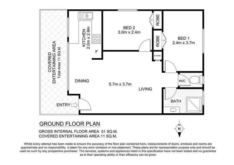 Floorplan of Homely unit listing, 5/161 Avoca Drive, Avoca Beach NSW 2251