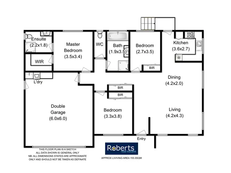 Floorplan of Homely unit listing, 1/387 West Tamar Road, Riverside TAS 7250
