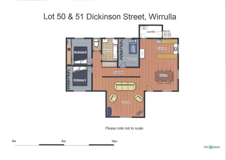 Floorplan of Homely house listing, 21 & 23 Dickinson Street, Wirrulla SA 5661
