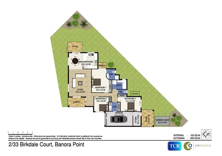 Floorplan of Homely semi-detached listing, 2/33 Birkdale Court, Banora Point NSW 2486