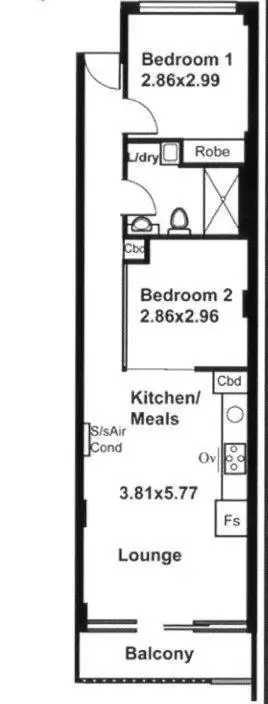 Floorplan of Homely apartment listing, Apt. 41/45 York Street, Adelaide SA 5000