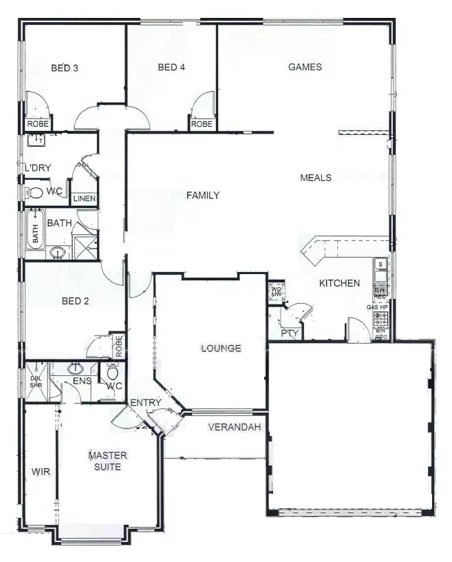 Floorplan of Homely house listing, 4 Carran Lane, Canning Vale WA 6155