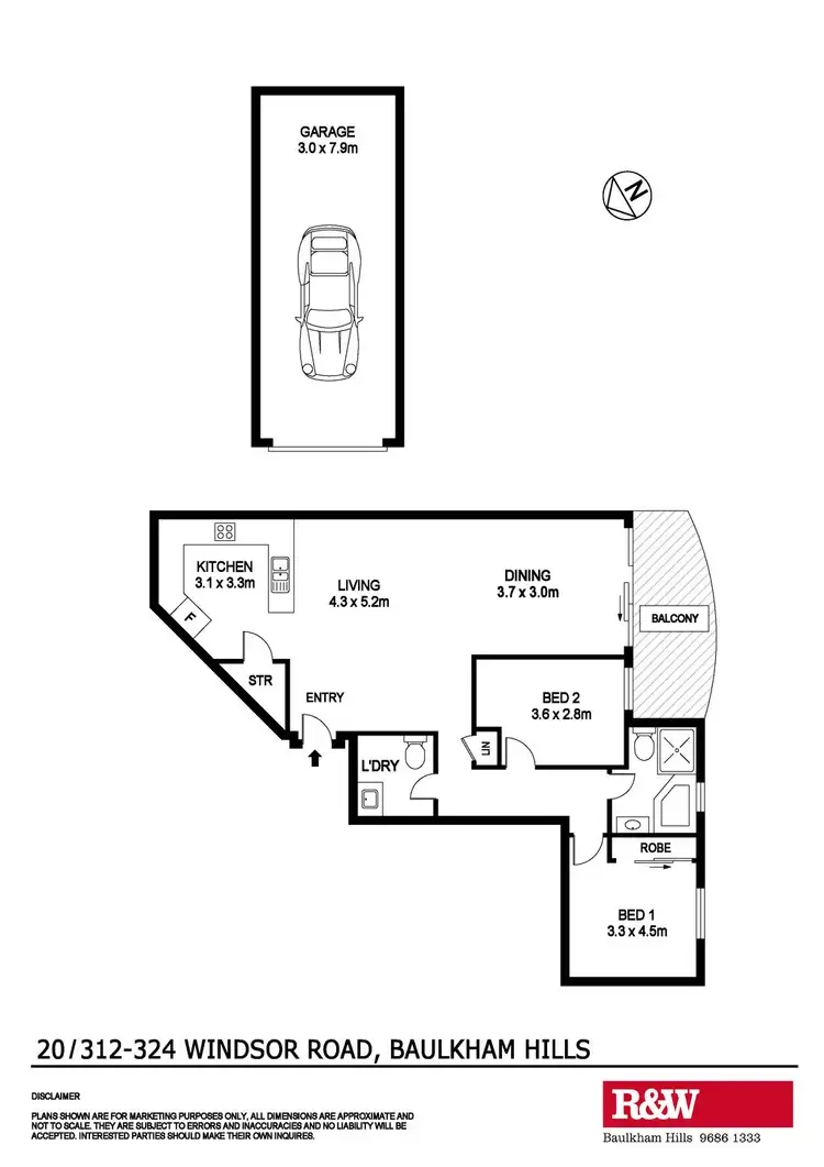 Floorplan of Homely apartment listing, 20/312 Windsor Road, Baulkham Hills NSW 2153