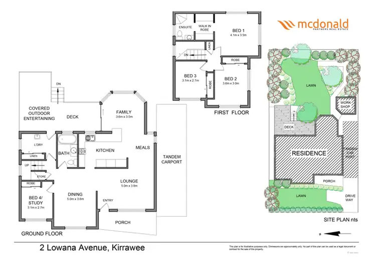 Floorplan of Homely house listing, 2 Lowana Avenue, Kirrawee NSW 2232
