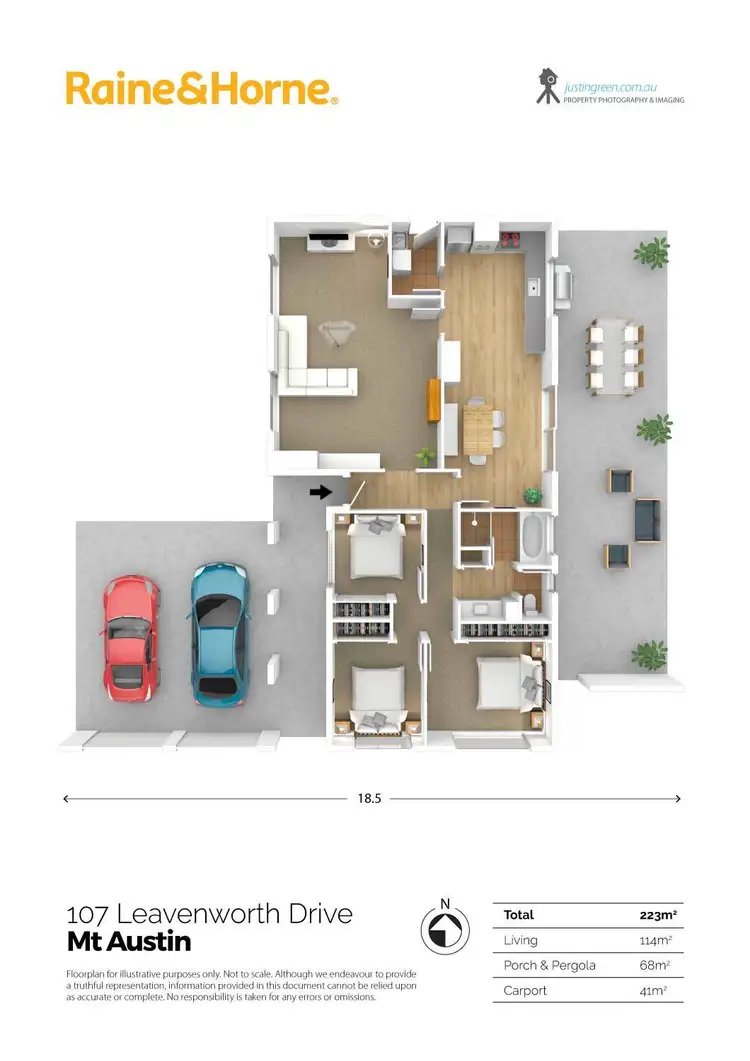 Floorplan of Homely house listing, 107 Leavenworth Drive, Mount Austin NSW 2650