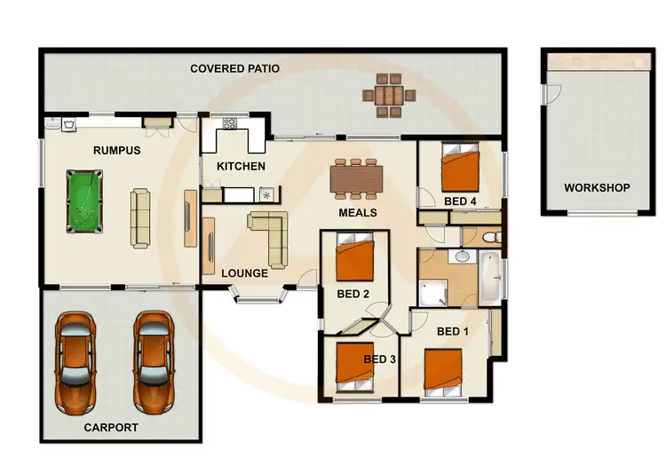 Floorplan of Homely house listing, 84 SOLANDRA CIRCUIT, Regents Park QLD 4118