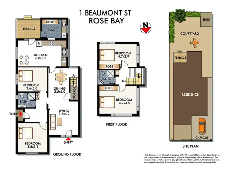Floorplan of Homely house listing, 1 BEAUMONT STREET, Rose Bay NSW 2029
