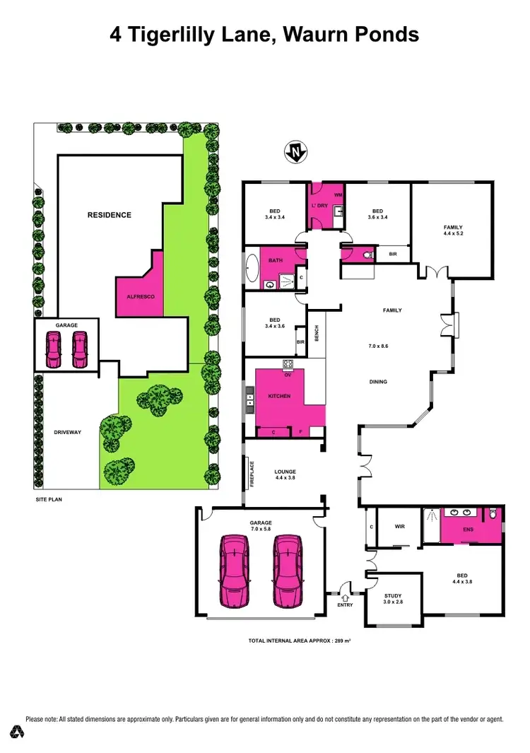 Floorplan of Homely house listing, 4 Tigerlilly Lane, Waurn Ponds VIC 3216